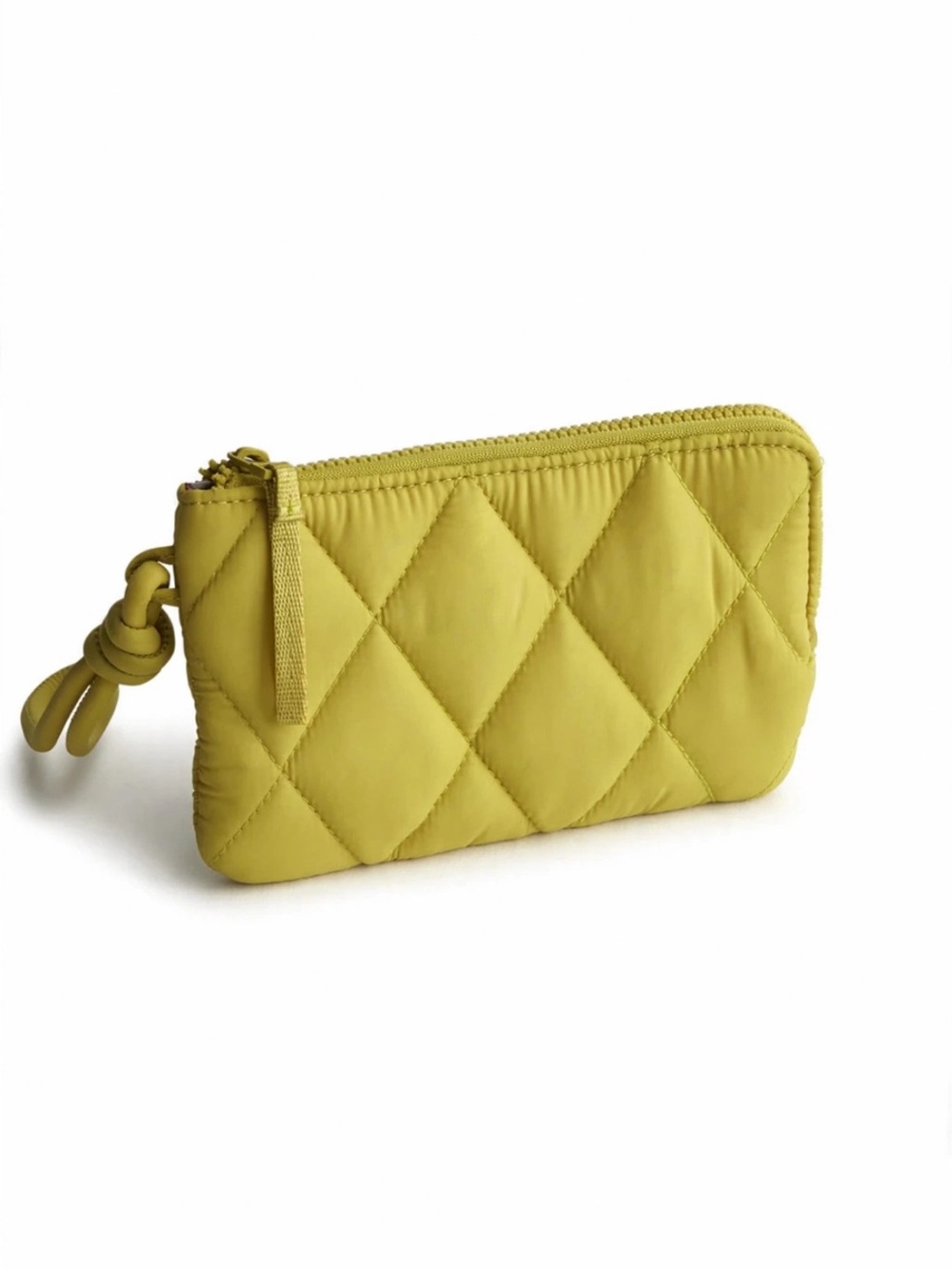 Vera Bradley Quilted Zip Wristlet in Featherweight Golden Olive Wallet